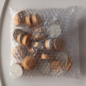 New Tea Light Candles Pack of 25 White Candle Bronze Gold Holder Decor Holiday